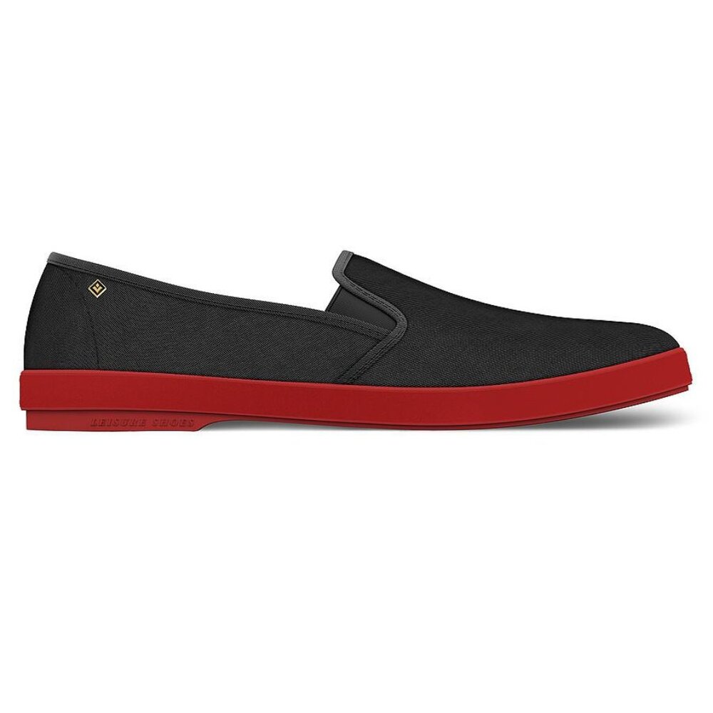Trench Black Red Slip On by Rivieras
